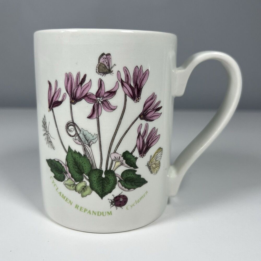 Portmeirion Botanic Garden Mug 12 oz Cyclamen Repandum Made In England